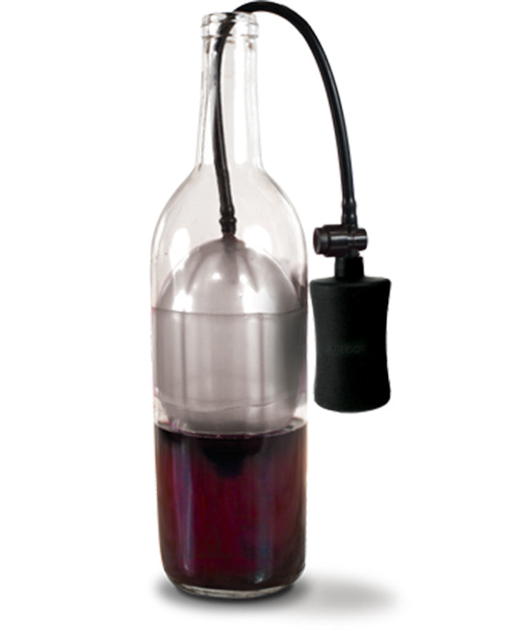 Air Cork - Wine Preserver (Barrel - Charcoal) + FREE pack of (3) spare balloons - an $8.00 value - FREE when you order here.